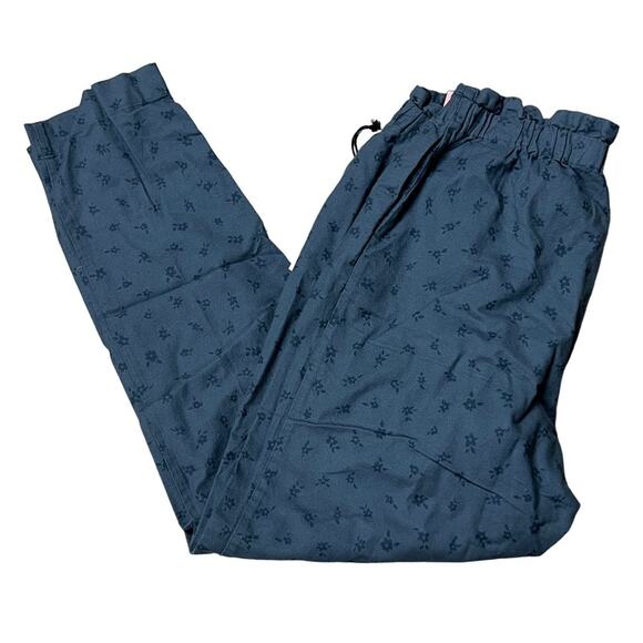 The Nines by Hatch Indigo Blue Paperbag Waist Maternity Pants - Size XS- NWT - Picture 1 of 12